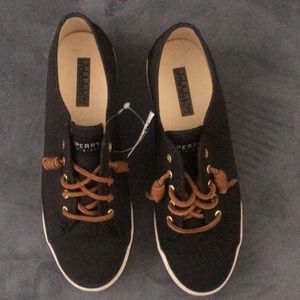 SPERRY TOP SIDER slip on black sneakers